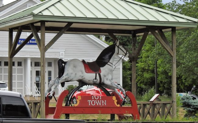 Winchendon Town Rocking Horse Statue Wide Image